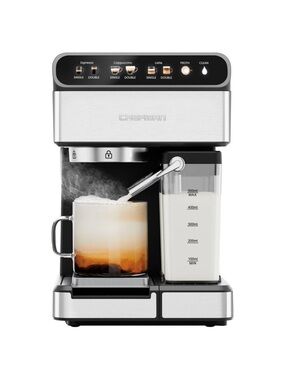 CHEFMAN Stainless Steel Espresso & Cappuccino Machine - Silver